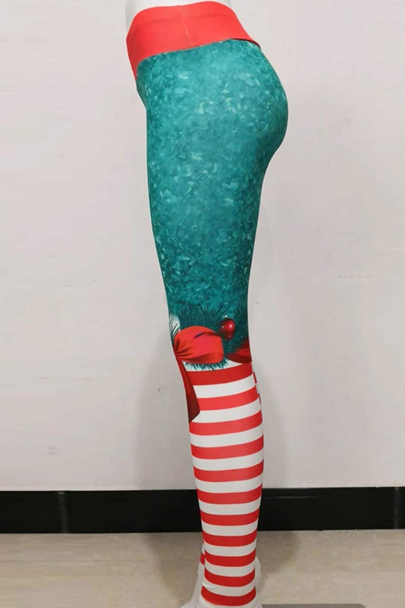 Pincuttee Women's 3D Printed Ugly Christmas Xmas Legging Funny Tights L/XL - Image 5